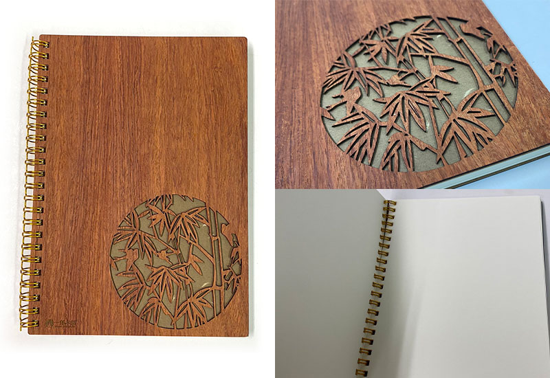 無垢線圈筆記本-竹